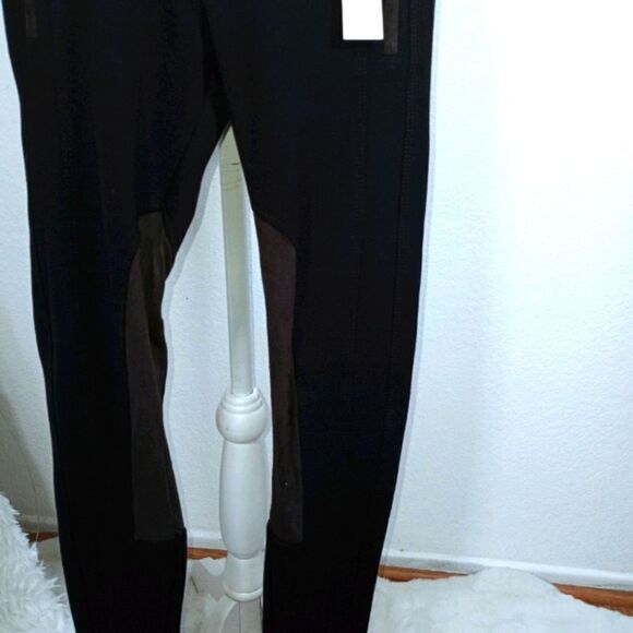 CISONO BLACK JEGGINGS FAUX SUADE SZ.S NWT - Picture 3 of 9